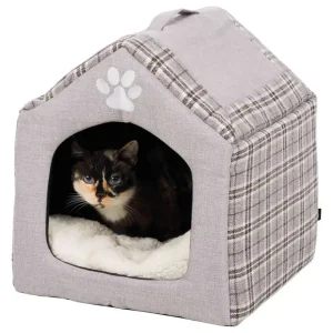 Begrenztes Angebot TRIXIE Kuschelhöhle Silas 40x40x45cm grau/creme